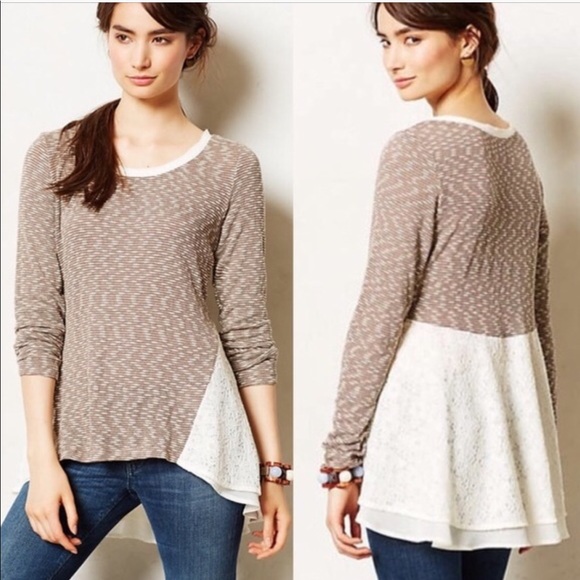 Anthropologie Tops - Anthropologie Clu Willoughby Kittery Pullover Top